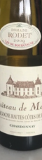 Antonin Rodet - Bourgogne Hautes-Côtes de Beaune Château de Mercey