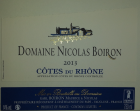 DOMAINE NICOLAS BOIRON - Côtes du Rhône