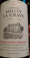 Château Milon la Grave Cuvée Julius