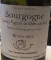 Bourgogne Jeunes Vignes et Derniers Jus