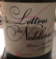 Lettres de Noblesse - Pinot Noir Barrique d'Yvorne