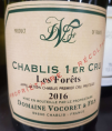 Chablis 1er Cru Les Forêts - Domaine Vocoret & Fils - 2016 - Blanc
