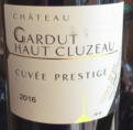 Château Gardut Haut-Cluzeau Cuvée Prestige
