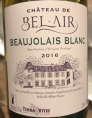 Château de Bel-Air - Beaujolais blanc