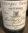 Gewurztraminer Vendanges Tardives
