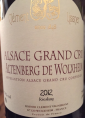 Alsace Grand Cru Altenberg de Wolxheim