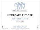 Meursault Premier Cru Clos Richemont Monopole