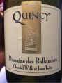 Quincy Domaine des Ballandors