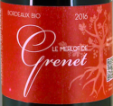 Le merlot de Grenet