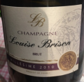 Champagne LOUISE BRISON Millésimé BRUT