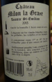 Château Milon la Grave
