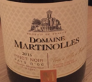 Domaine Martinolles Pinot Noir