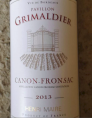 Pavillon Grimaldier Canon Fronsac