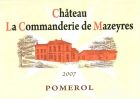 Château La Commanderie de Mazeyres