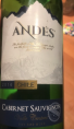 Andes Cabernet Sauvignon