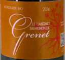 Le Cabernet-Sauvignon de Grenet