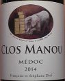 Clos Manou - Vignoble Clos Manou - 2014 - Rouge