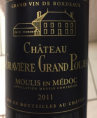 Château La Gravière Grand Poujeaux - Château Dutruch Grand Poujeaux - 2011 - Rouge