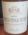 Château Pineau du Rey Sauternes