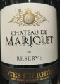 Château de Marjolet Réserve