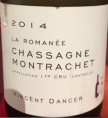 La Roman&e Chassagne Montrachet
