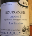 Bourgogne Aligoté Les Pacriots