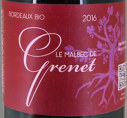 Le Malbec de Grenet