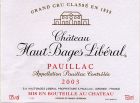 Château Haut-Bages Libéral